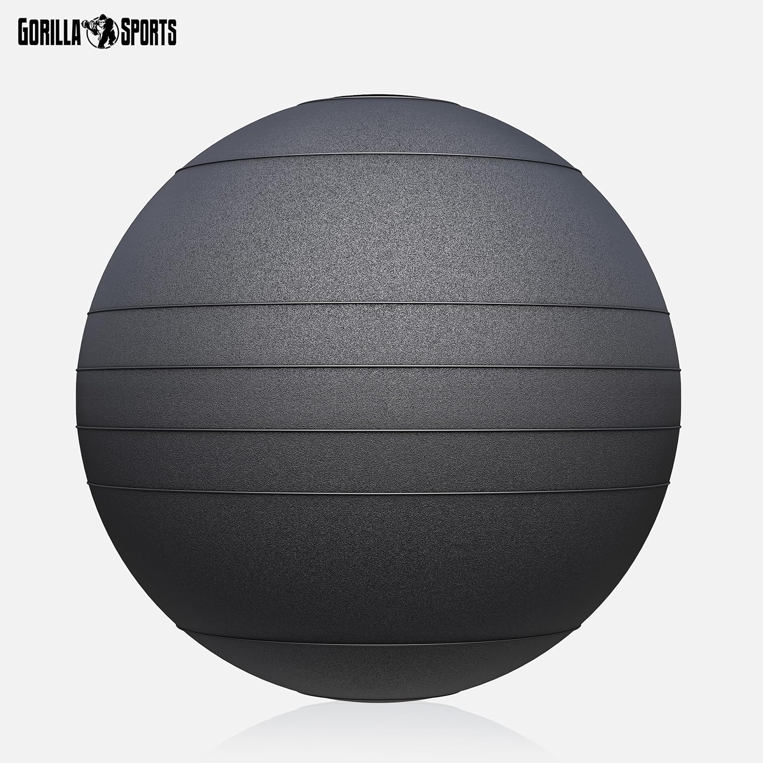 Medicijnbal - Medicine ball - Gewichtsbal - 5 KG - Zwart - Gorilla Sports®