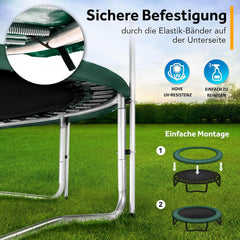 Kiduku Trampoline Randafdekking - Rand - Ø305cm - Groen