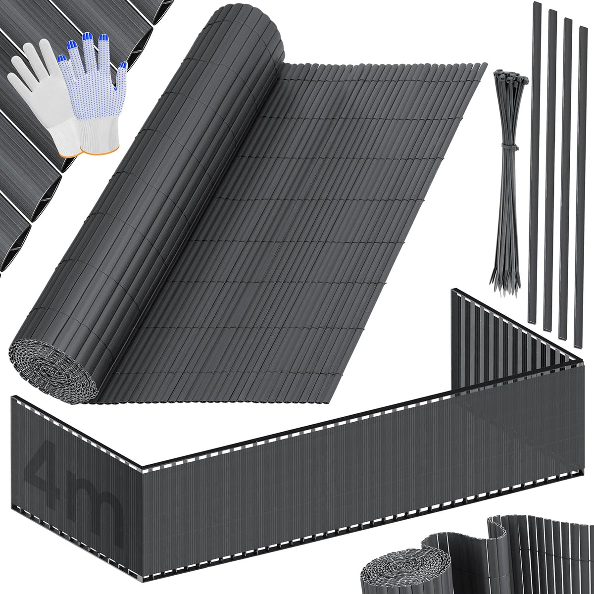 KESSER® Balkonscherm - Zichtdoek - Balkondoek - 90x300cm