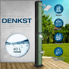 Tillvex® Buitendouche - Tuindouche - Solar - 40L - Groen