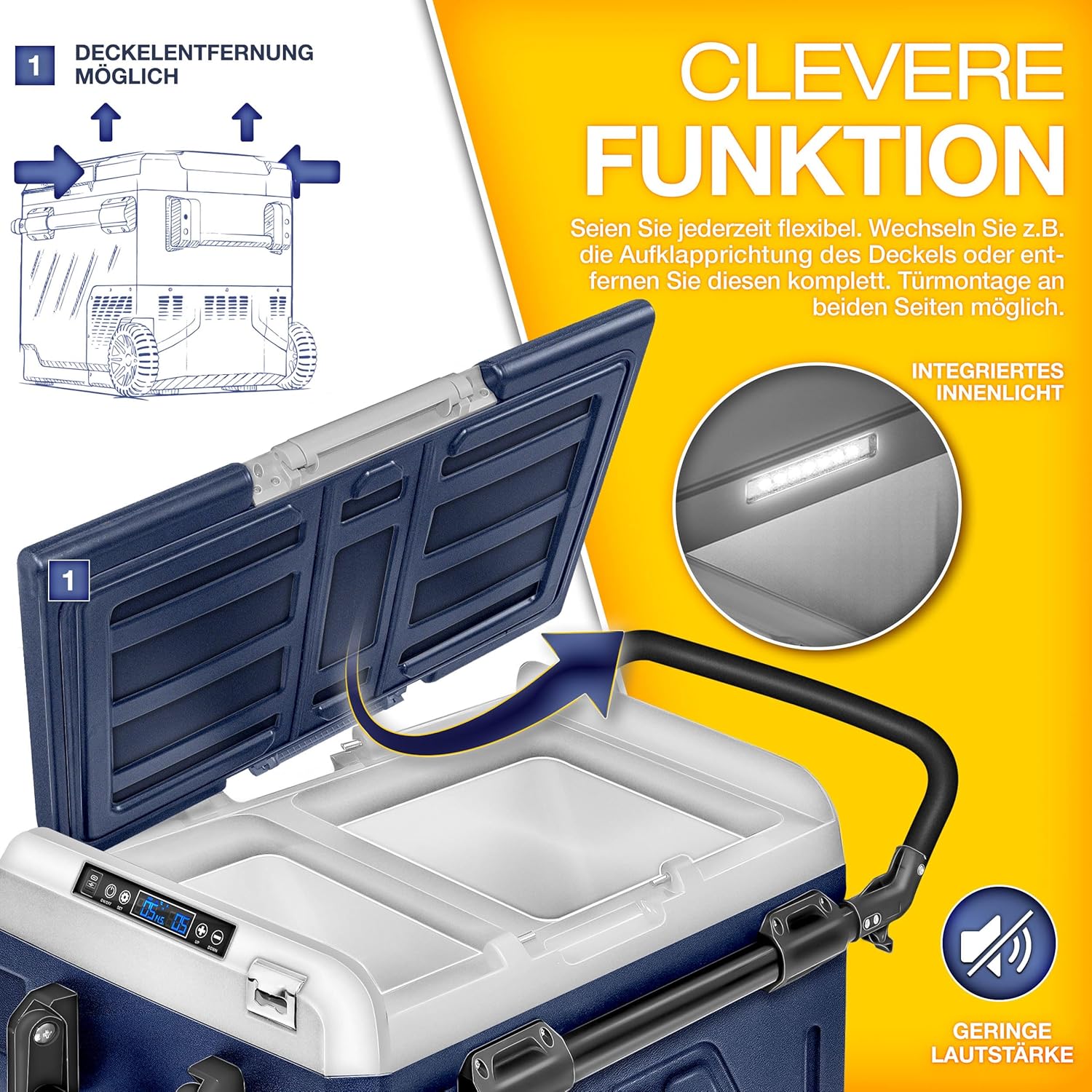 Tillvex® Elektrische Koelbox - Compressor - tot -20°C - 40L - Blauw