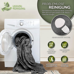 Elektrische deken - Warmtedeken - 1 persoons - 180x130 cm - Antraciet - Sinnlein®