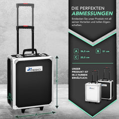 TRESKO® 949 delige gereedschapskoffer - Gereedschapswagen - Zwart