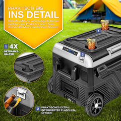 Compressor Koelbox elektrisch - Coolbox - Frigobox - 40L - Zwart