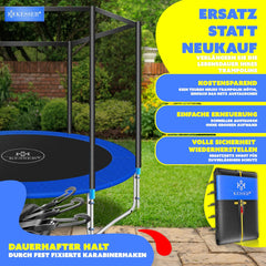KESSER® Veiligheidsnet Trampoline - Trampolinenet - Ø244cm - Zwart