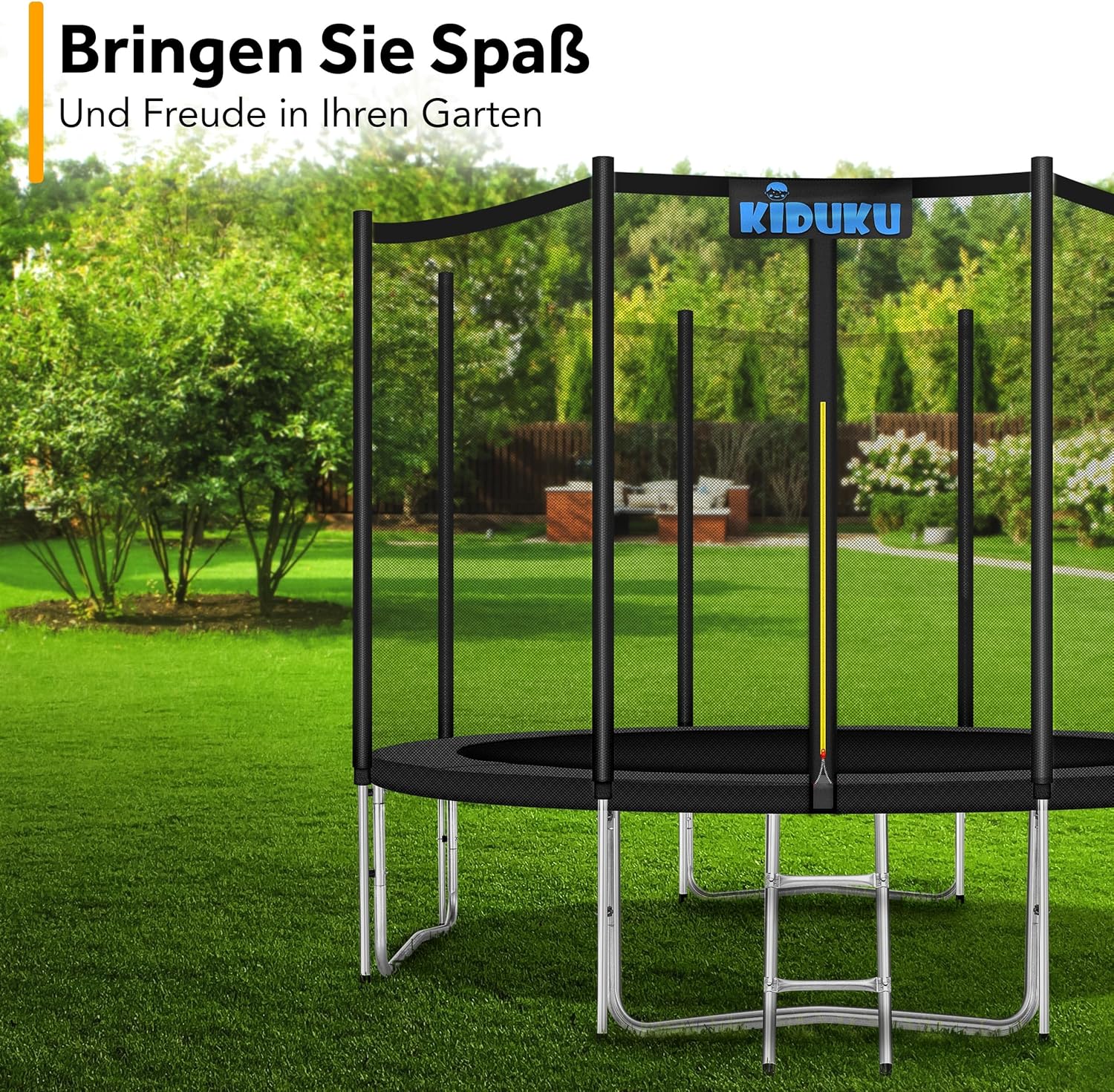 Kiduku Trampoline Randafdekking - Rand - Ø244cm - Antraciet