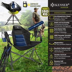 KESSER® Campingstoel - Visstoel - Vouwstoel - Blauw