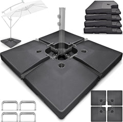 Tillvex® Parasoltegel - Parasolvoet  - Vulbaar tot 120 kg  - Antraciet