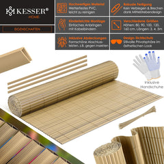 KESSER® Balkonscherm - Zichtdoek - Balkondoek - 160x300cm