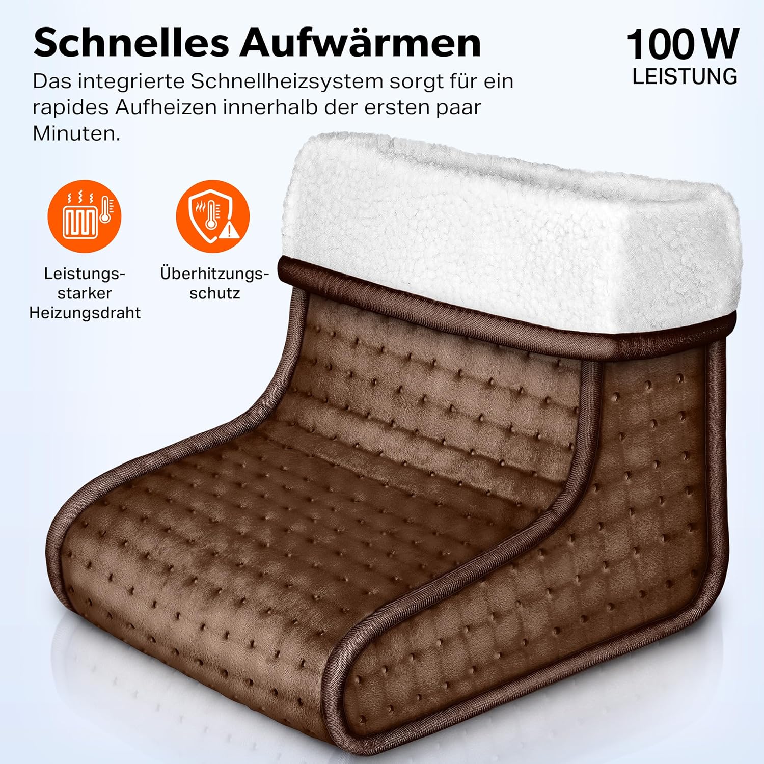 Sinnlein Elektrische Voetenwarmer - Voetverwarmer - 6 Standen - Bruin