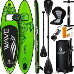 Sup Board - Opblaasbaar Paddle Board - 130 kg - Groen - KESSER®