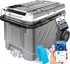 Compressor Koelbox elektrisch - Coolbox - Frigobox - 51L - Grijs