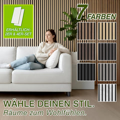 Wandpanelen - Akoestische panelen - Lattenwand - 2 stuks - 120x60 cm - Hout - TRESKO