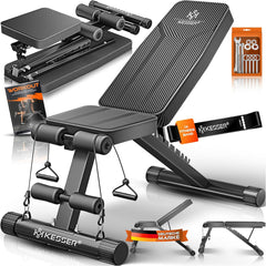KESSER® Halterbank - Fitnessbank - Trainingsbank - Zwart