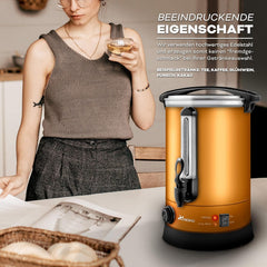 Weckketel - Inmaakketel - Gluhweinketel - 10L - Goud - TRESKO®