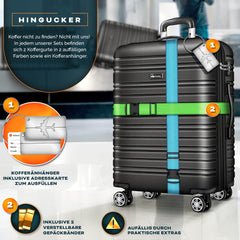Tillvex® Reiskofferset - 3-delig - ABS- Kofferset - Grijs