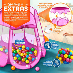 KIDUKU® Speeltent - Kindertent - Speelhuisje - Roze