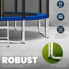 Trampoline - Met veiligheidsnet - 305 cm - Tot 150 kg - Blauw - KIDUKU®