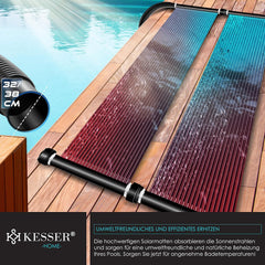 KESSER® Solar mat - Zwembadverwarming - 400x70cm - Zwart •