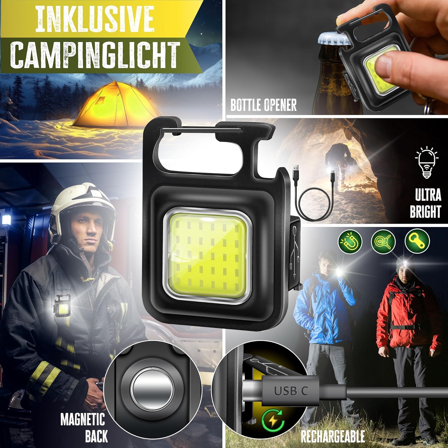 KESSER® Campingstoel - Visstoel - Vouwstoel - Khaki