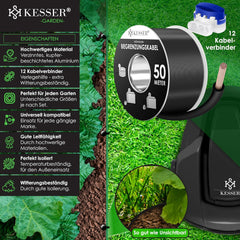KESSER® Begrenzingskabel - 50 meter - Zwart