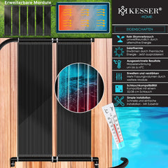 KESSER® Solar mat - Zwembadverwarming - 400x70cm - Zwart •