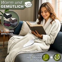 Elektrische deken - Warmtedeken - 2 persoons - 180x200 cm - Beige - Sinnlein®