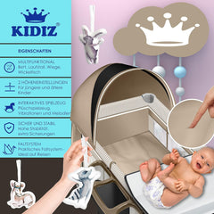 KIDIZ® 3in1 Babybedje - Campingbedje - Ledikant  - Beige