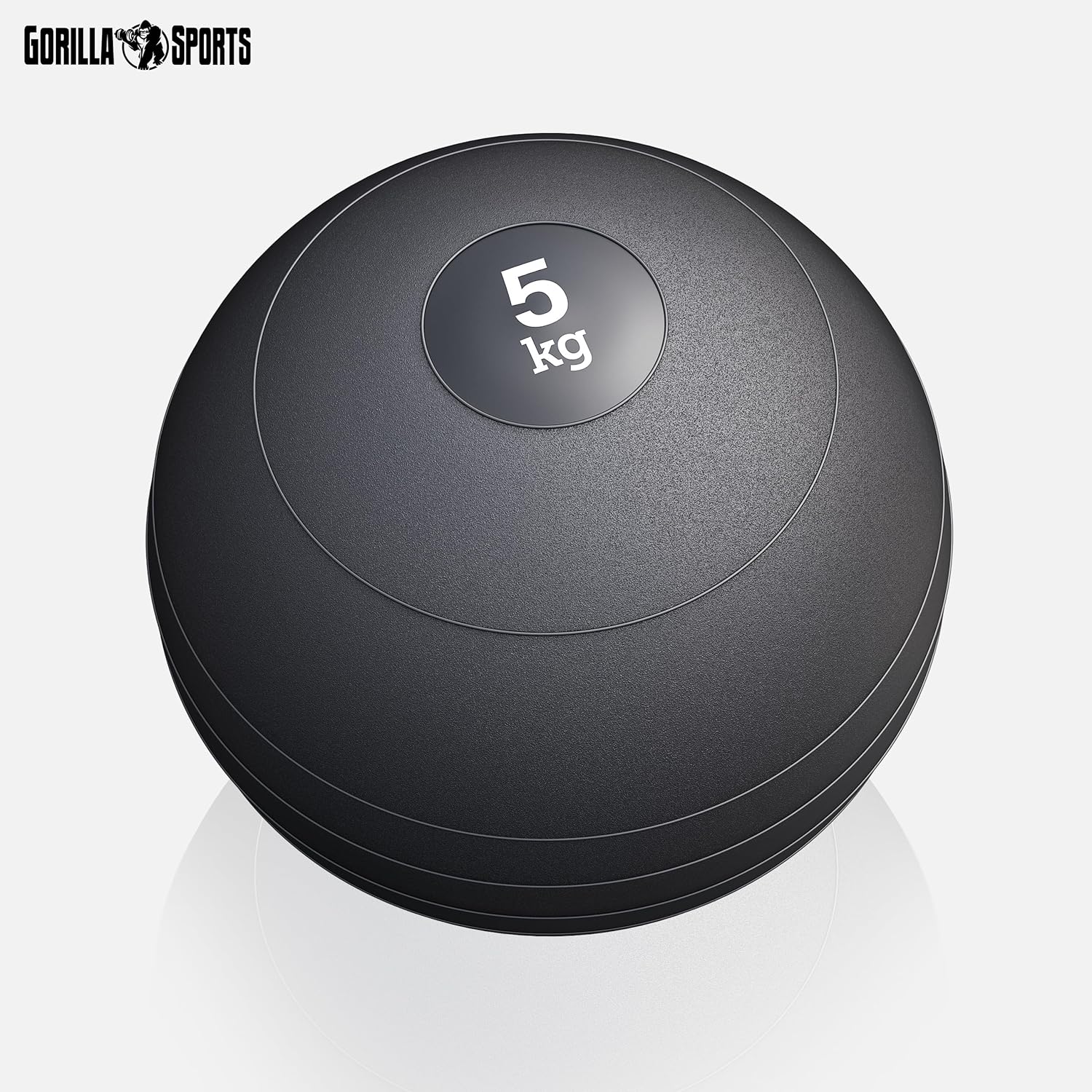 Medicijnbal - Medicine ball - Gewichtsbal - 5 KG - Zwart - Gorilla Sports®