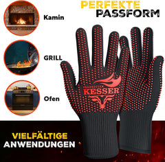 Ovenwanten - Ovenhandschoenen - Oranje - XXL - KESSER®