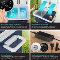 Compressor Koelbox elektrisch - Coolbox - Frigobox - 49L - Blauw •