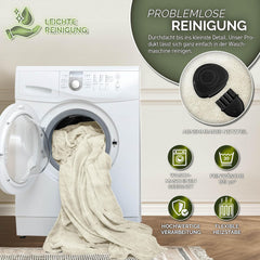 Elektrische deken - Warmtedeken - 1 persoons - 160x120 cm - Beige - Sinnlein®