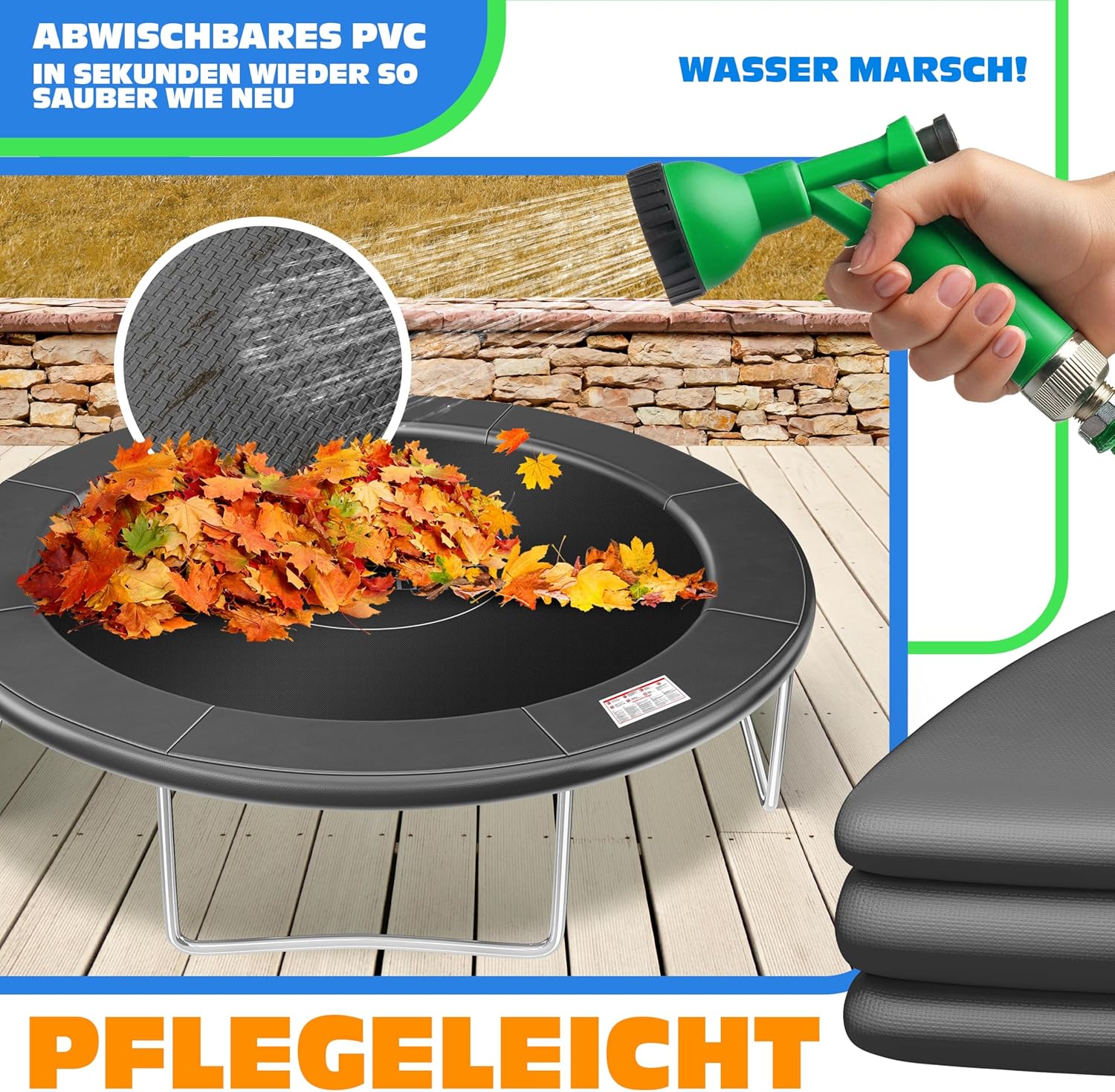 KESSER® Trampoline Randafdekking - Rand - Ø305cm - Grijs