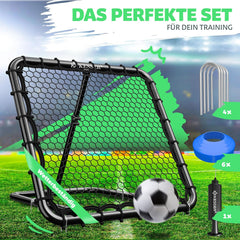 KESSER® Voetbal Rebounder - Kickback - Tchouk - 100x100cm - Zwart
