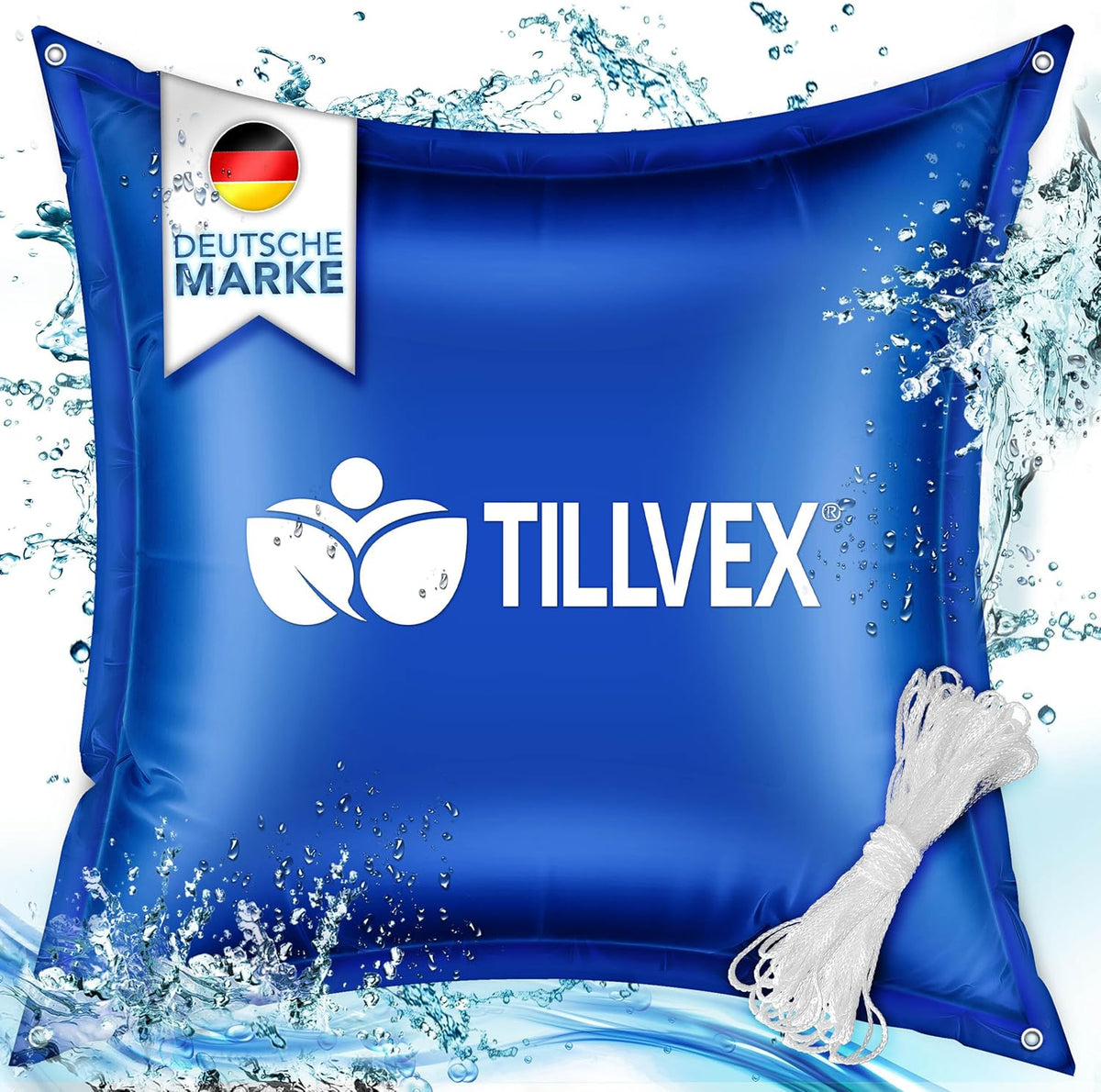 Zwembad kussen - Luchtkussen zwembad - 120x120 cm - Blauw - Tillvex®