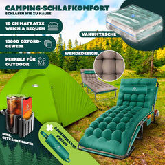 KESSER® Campingbed - Ligbed - Inklapbaar - 190x68x30cm - Groen