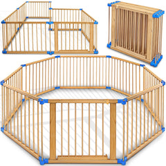KIDUKU® XXL Babybox - Grondbox - Speelbox - Kinderbox - 7,2m - Bruin