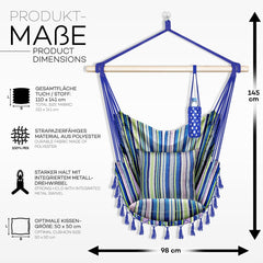 Tillvex® Hangstoel - Binnen & Buiten - Tot 150kg •