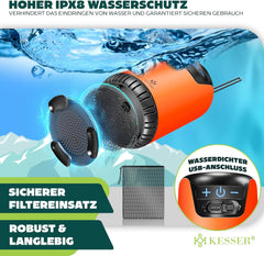 KESSER® Campingdouche - Tuindouche - Mobiele douche - Oranje