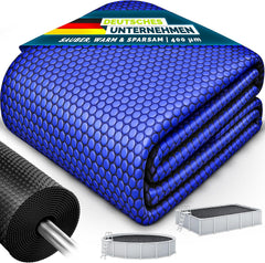 tillvex® Premium Pool Zonnezeil, 400 µm, rechthoekig, 300x200cm, op maat te snijden, zonnezeil, zwembadverwarming, zwembadzonnezeil voor waterverwarming