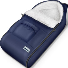 KIDUKU® Wintervoetenzak voor kinderwagen, buggy, babyzitje, blauw