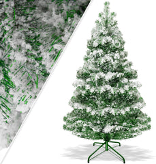 KESSER® Kunstkerstboom, 180 cm met 588 takpunten, dennenboom, kunstmatige edelspar snel op te bouwen, incl. kerstboomstandaard, kerstdecoratie – sneeuw 1,8 m