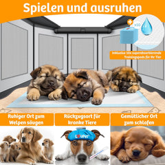 LOVPET® Puppyren - Hondenren - 72x72x43cm - Antraciet