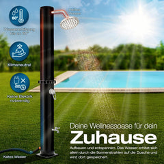 Tillvex® Buitendouche - Tuindouche - Solar - 20L - Zwart