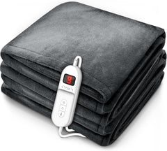 Sinnlein® Elektrische deken - Warmtedeken - 200x180cm - Grijs