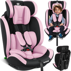 KIDIZ® Autostoeltje - 5-punts veiligheidsgordel - Roze