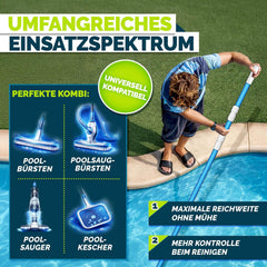 Telescopische stang voor Zwembadnet - Verstelbaar 1,20m-3,60m - Tillvex®