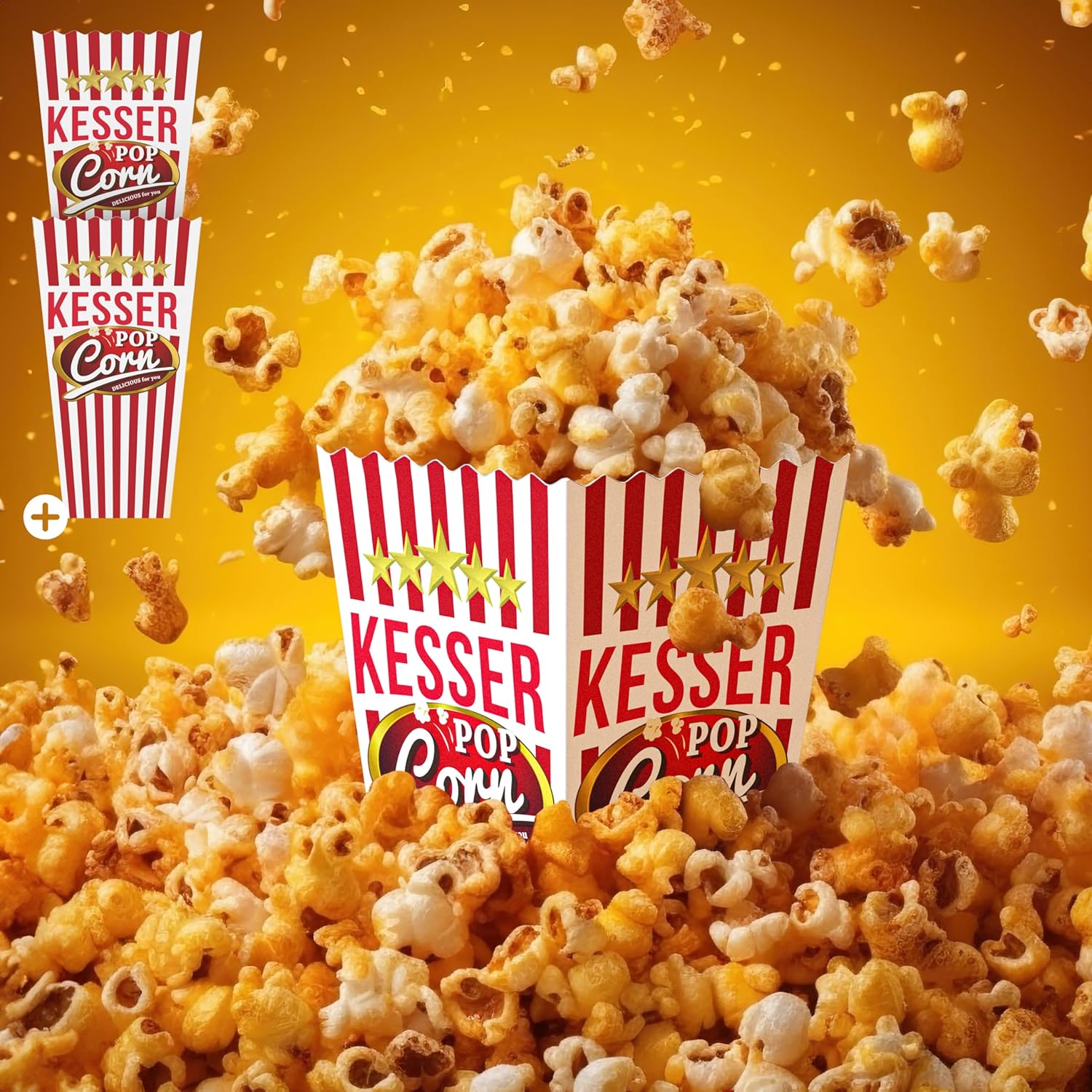 KESSER® Popcornmachine - Popcornmaker - 800W - 5,5L - Zwart