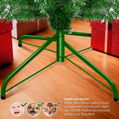 KESSER® Kunstkerstboom, 180 cm met 588 takpunten, dennenboom, kunstmatige edelspar snel op te bouwen, incl. kerstboomstandaard, kerstdecoratie – sneeuw 1,8 m