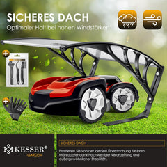 KESSER Garage robotmaaier - Weerbestendig - 82x103x47cm - Transparant